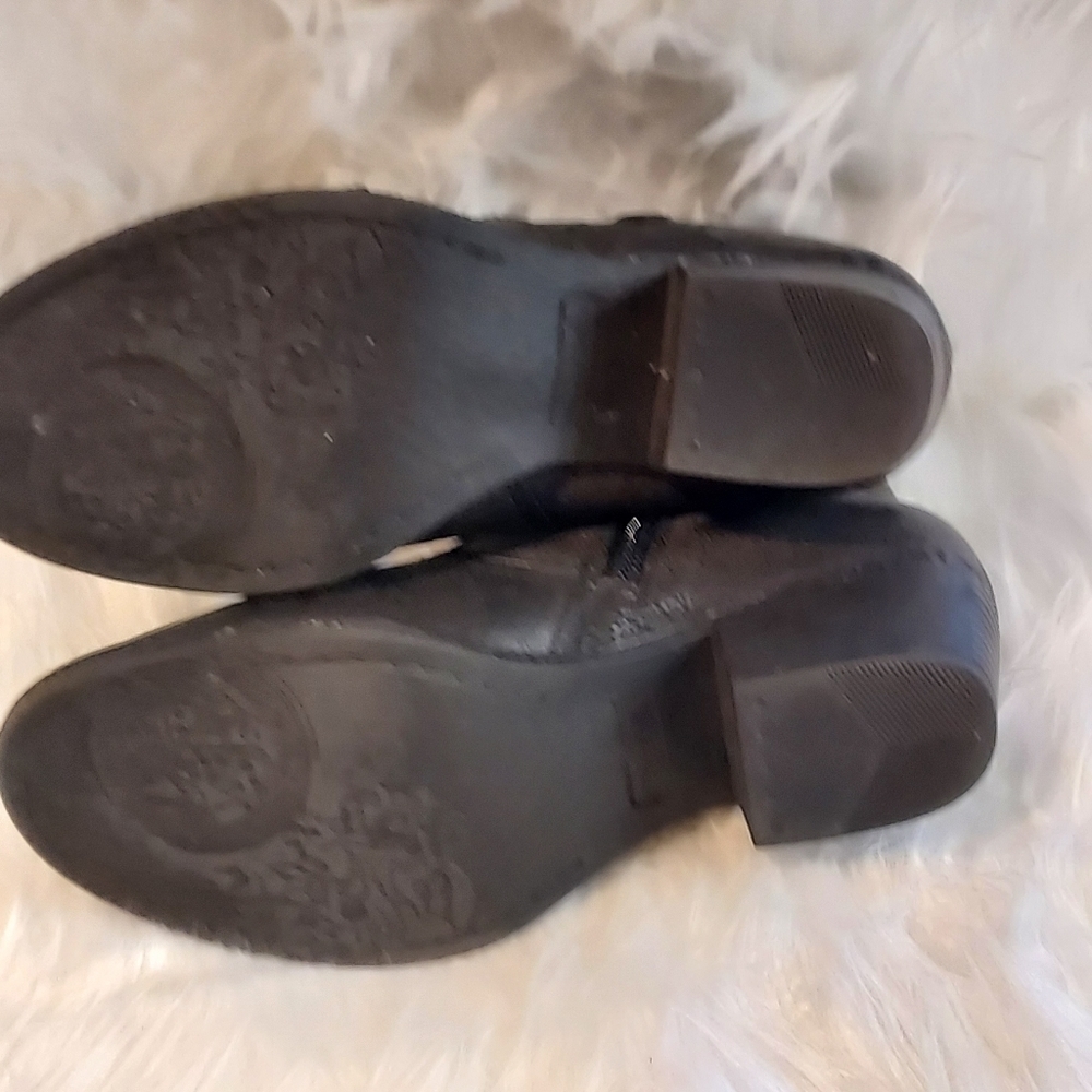 Vintage 7 EIGHT Black ankle booties sz 6M - Picture 3 of 9